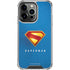 Superman 2025 Classic Superman Shield Emblem iPhone 15 Pro Clear Case